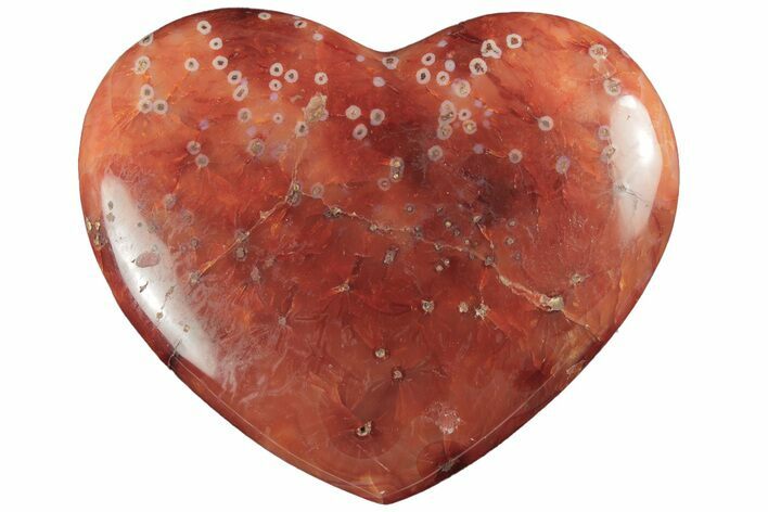 Colorful Carnelian Agate Heart #205152